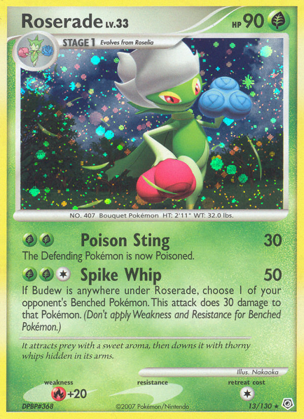 Diamond & Pearl Holo Roserade #13/130